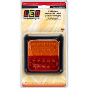 Stop tail indicator lamp 12/24V with black bracket