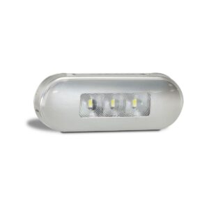 Front marker LED lamp with stainless steel bezel