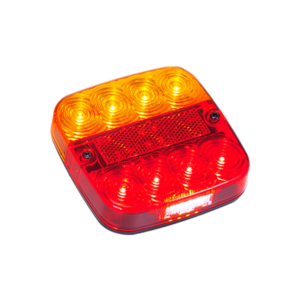 LED combination tail light with licence plate lamp and 4-pin plug