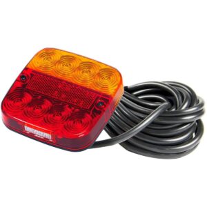 LED combination lamp RHS with licence light and 10m cable
