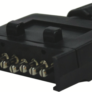 7 pin flat trailer plug with plastic housing and nut