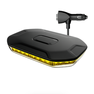 Amber LED mini lightbar magnetic mount warning beacon