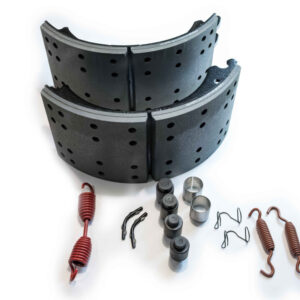 Q type brake shoe kit with hardware for trailer drum brake