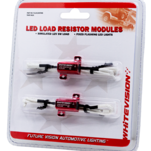 12V 5W LED load resistor twin pack with red aluminium resistor modules