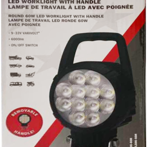 LED work light round heavy duty 60W with handle