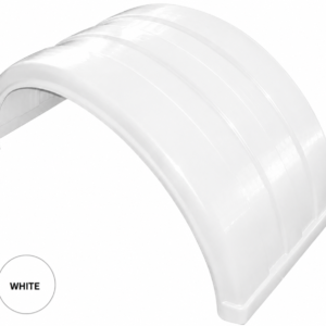 650mm dual wheel truck mudguard in white hard plastic