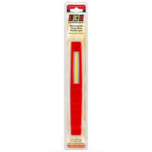 Rechargeable magnetic pocket light with COB main beam and top torch