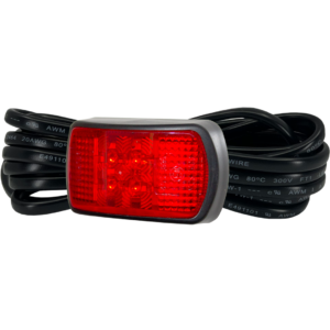 LED rear marker lamp red lens 3m cable