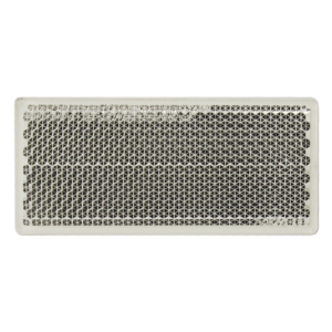 clear self adhesive reflector with clear lens and white base