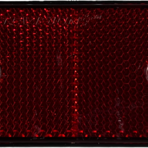 red screw mount reflector with black base 75x46mm