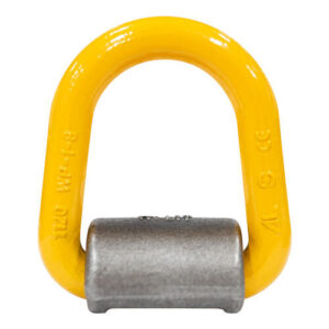 Austlift G80 weld on lifting point 8T yellow steel lifting lug