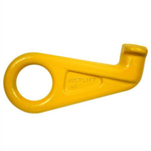 Austlift G80 container hook straight 12.5T yellow forged lifting hook