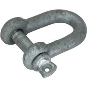 Galvanised D shackle 10mm screw pin hardware