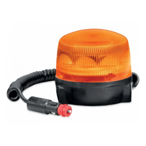 LED rotating amber beacon with magnetic mount and amber lens