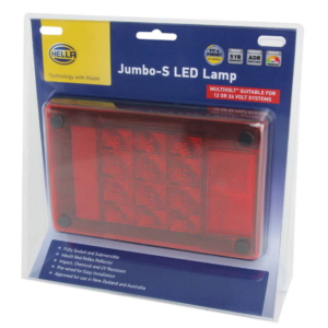 HELLA Jumbo-S LED stop rear position lamp with red reflector