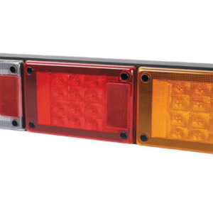 Jumbo-S LED triple rear combination lamp with stop tail indicator and reverse sections