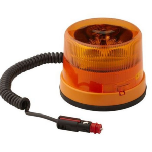 Hella KL7000 amber magnetic LED beacon with DIN ISO plug