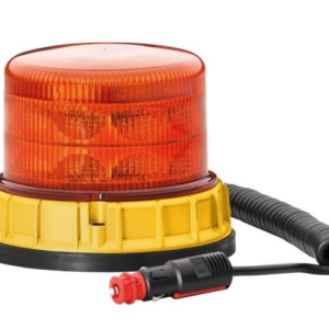 LED DuraRAY amber beacon magnet mount with amber lens and cable