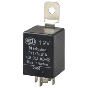 Hella 12V 5 pin electronic flasher unit with mounting bracket