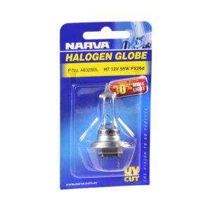 H7 12V 55W halogen headlight globe blister pack