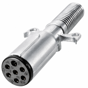 Hella 7 pole SAE plug metal trailer electrical connector