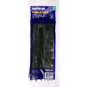 300mm x 4.8mm black cable ties pack of 100