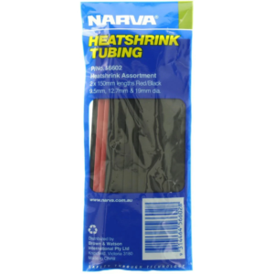 Heatshrink tubing assortment 9.5mm to 19mm in black and red 150mm lengths