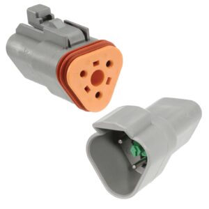 3 way waterproof Deutsch connector kit with terminals wedge and seals