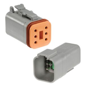 6 way Deutsch connector kit pack of 10 with wedges and size 16 terminals