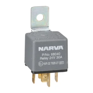 24V 30A 5 pin relay with diode blister pack
