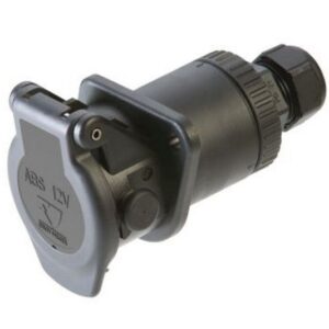 Hella 7 pin 12V ABS EBS trailer socket with screw contacts