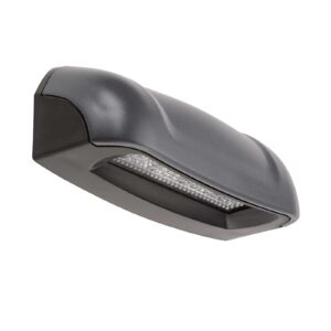 Model 8 LED licence plate lamp charcoal black housing