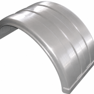620mm dual wheel truck mudguard silver high-impact plastic