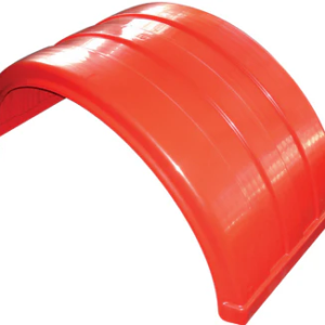 650mm dual wheel truck mudguard red