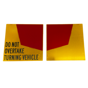 400mm x 400mm DNOTV sign pair aluminium Class 1 reflective