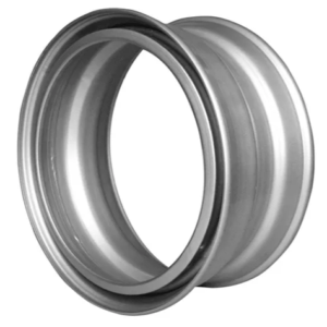 22.5 x 8.25 steel spider rim in silver finish