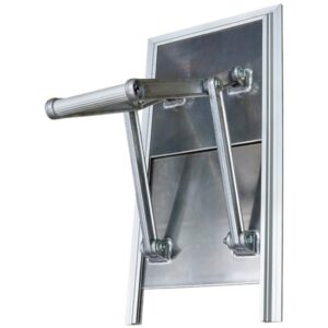 300mm alloy grain door with flat bolt-on mounting face