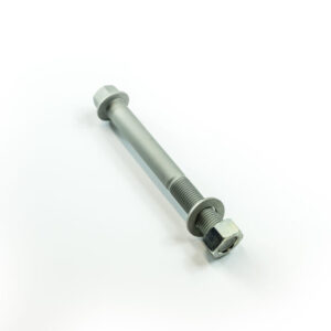 Weweler lower shock bolt kit with bolt washer and nut