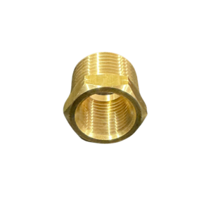 Brass 1/2 NPT male x 3/8 NPT female reducing bush