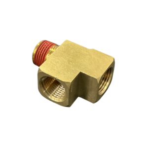 IFS 3/8 NPT male run tee brass air fitting