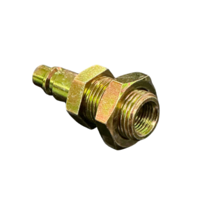 1/2 BSPP non-sealing bulkhead adaptor with 3/8in tube nut