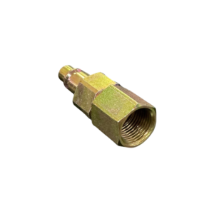 Male coupling adaptor with 1/2 NPSF female thread and sealing valve