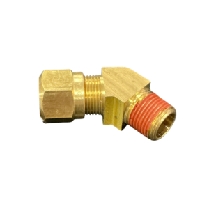1/2in x 3/8 NPT air brake elbow in brass