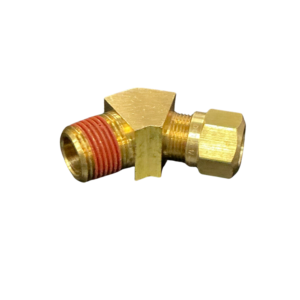 Air brake elbow with 1/2in tube compression end and 1/2 NPT male thread