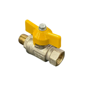 Male x female T handle ball valve 1/4 BSP air fitting