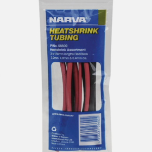 Narva heatshrink tubing assortment with red and black 150mm pieces