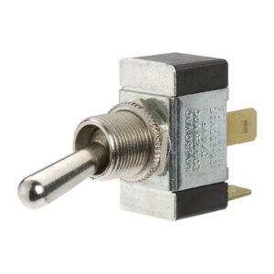 Narva SPST off momentary on toggle switch with metal toggle and push on terminals