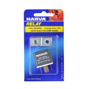 24V 30/20A 5 pin change over relay with diode