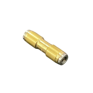 Brass 4mm air brake push-in double union with equal tube ports