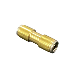 Brass 8mm air brake push-in double union with equal tube ports